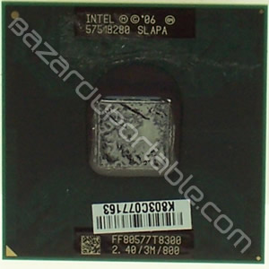 Processeur Intel Core 2 Duo Mobile T8300 - 2.40 Ghz - 3 Mo de cache - 800 Mhz- origine MSI megabook GX600 MS-163A