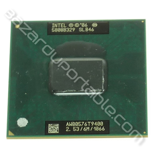 Processeur Intel Core 2 DUO T9400 - 2.53 ghZ - 6 Mo de cache - bus 1066 Mhz - origine Acer Aspire 8930G