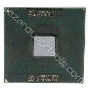 Processeur Intel Core 2 Duo Mobile T6570 -2.10Ghz / 2M / 800Mhz origine HP Probook 4510S