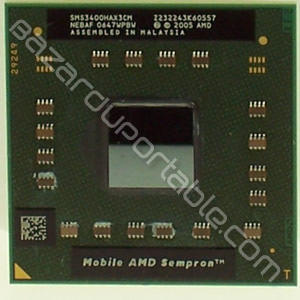 Processeur AMD Mobile Sempron 3400+
1.8GHZ 256KB 800MHZ - origine Acer Aspire 7000