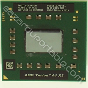 Processeur AMD Turion 64 X2 Mobile TL60-2Ghz 1MB - Origine Toshiba satelitte PRO A210