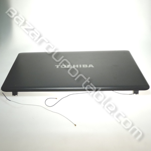 Plasturgie écran, capot extérieur avec câblage wifi pour Toshiba Satellite C655
