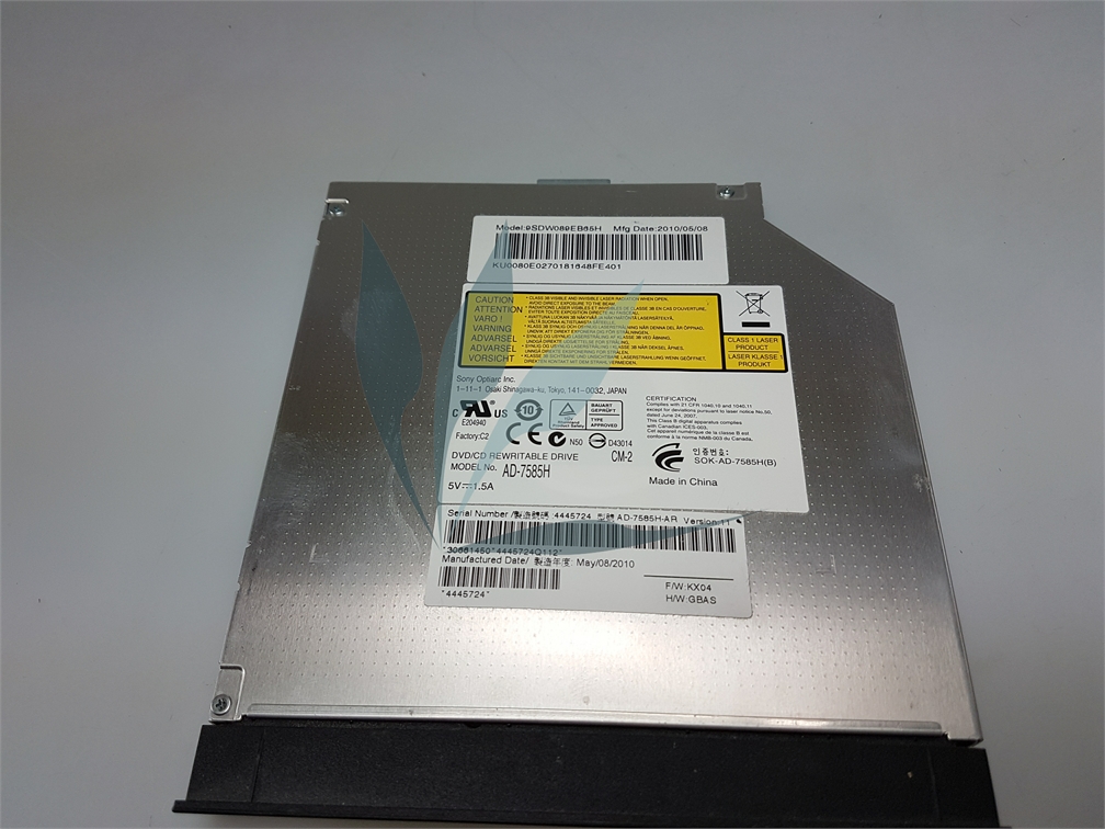 Lecteur et graveur de CD/DVD pour Packard-Bell Easynote TM82