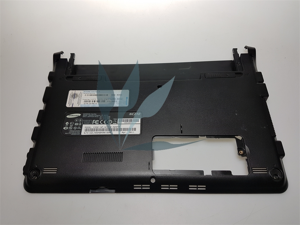 Fond de caisse noir pour ordinateur portable Samsung NC210