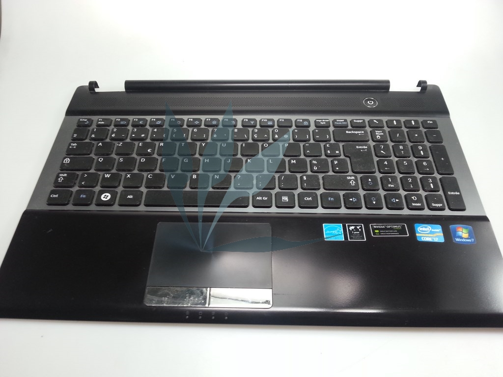 Repose-poignets noir avec touchpad et clavier (9z.n5qsn.00f) pour Samsung RC530