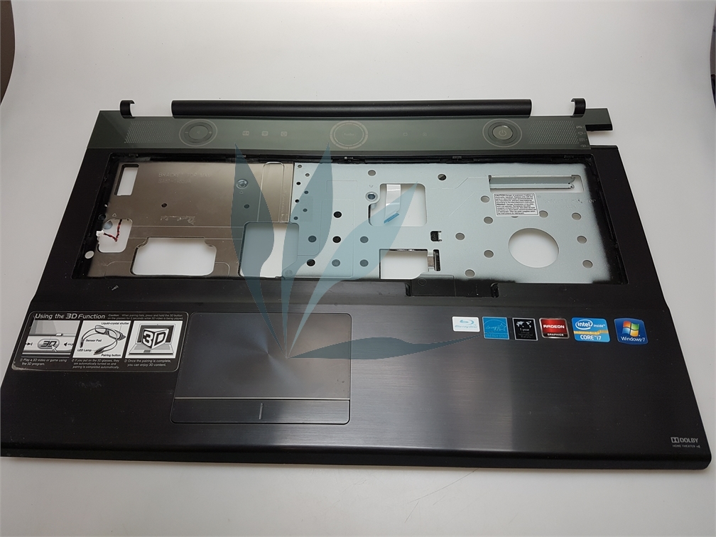Repose poignets noir avec touchpad pour Samsung NP700G7A