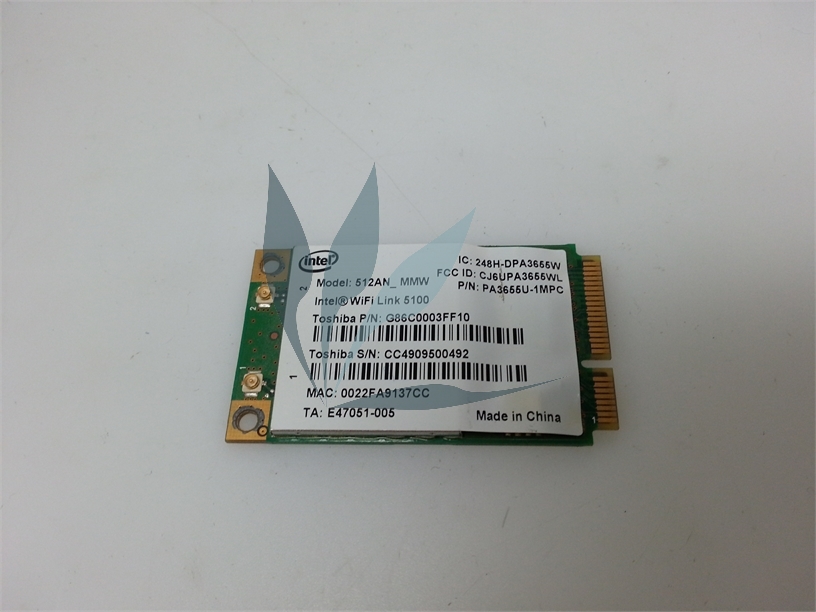 Carte Wifi  pour Toshiba Qosmio G50-132