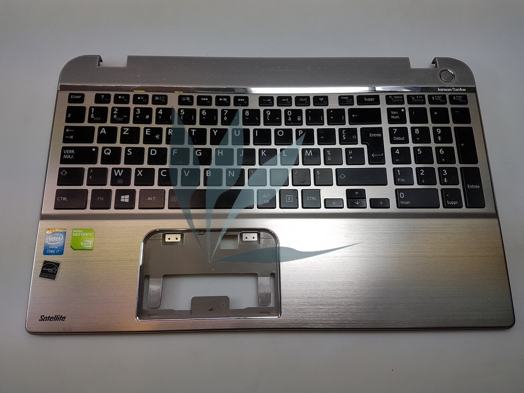 Plasturgie repose poignets blanche avec clavier français pour Toshiba Satellite P50-A