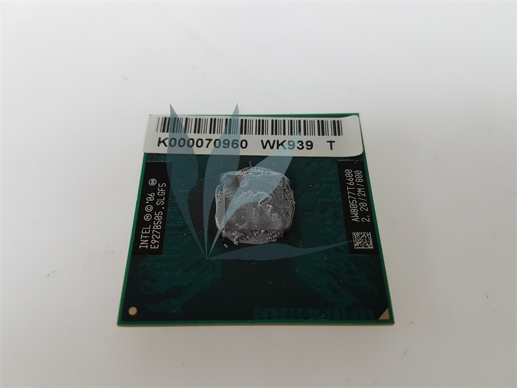 Processeur CPU Core2Duo T6600 2.20GHz R0 pour Toshiba Satellite L555
