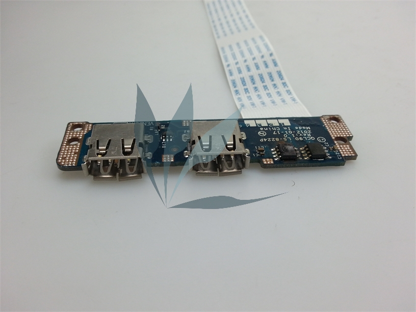 Carte contrôleur USB, USB board ,pour Asus R900V.,intègre 2 ports USB et la nappe de liaison avec la carte mère. 