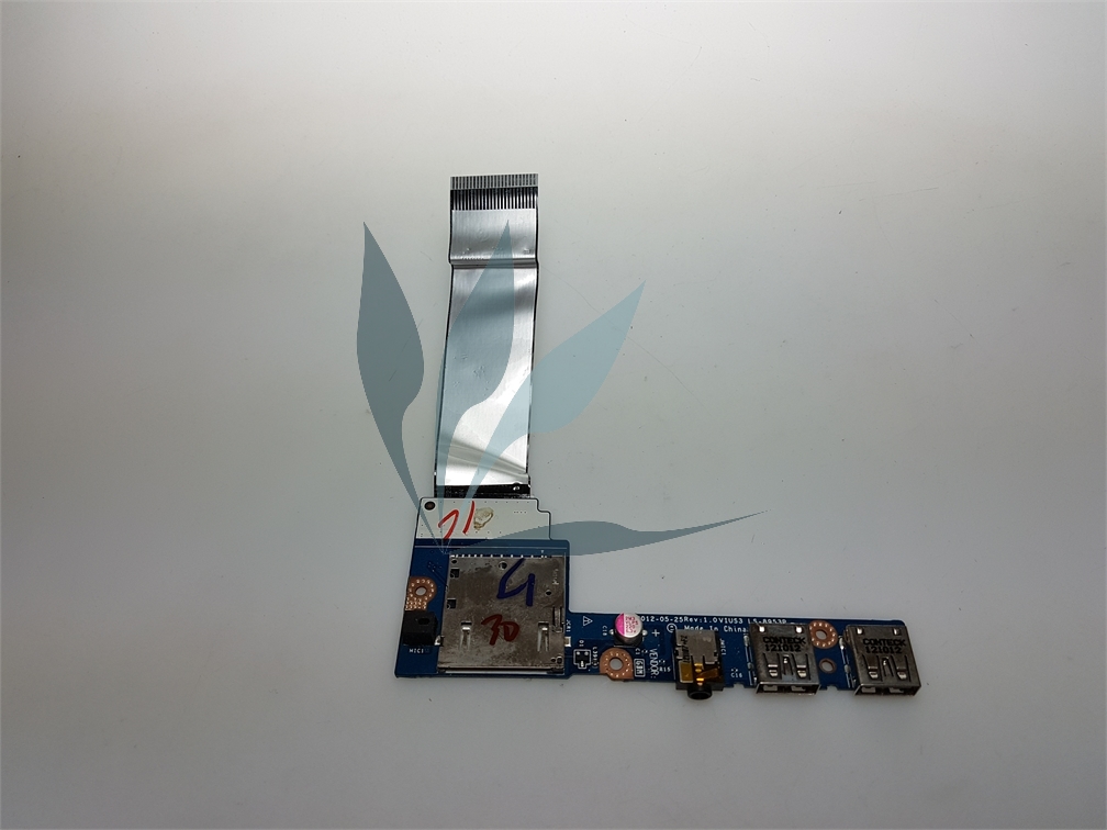 Circuit usb/audio/carte SD avec nappe pour ordinateur portable Lenovo Ideapad S300