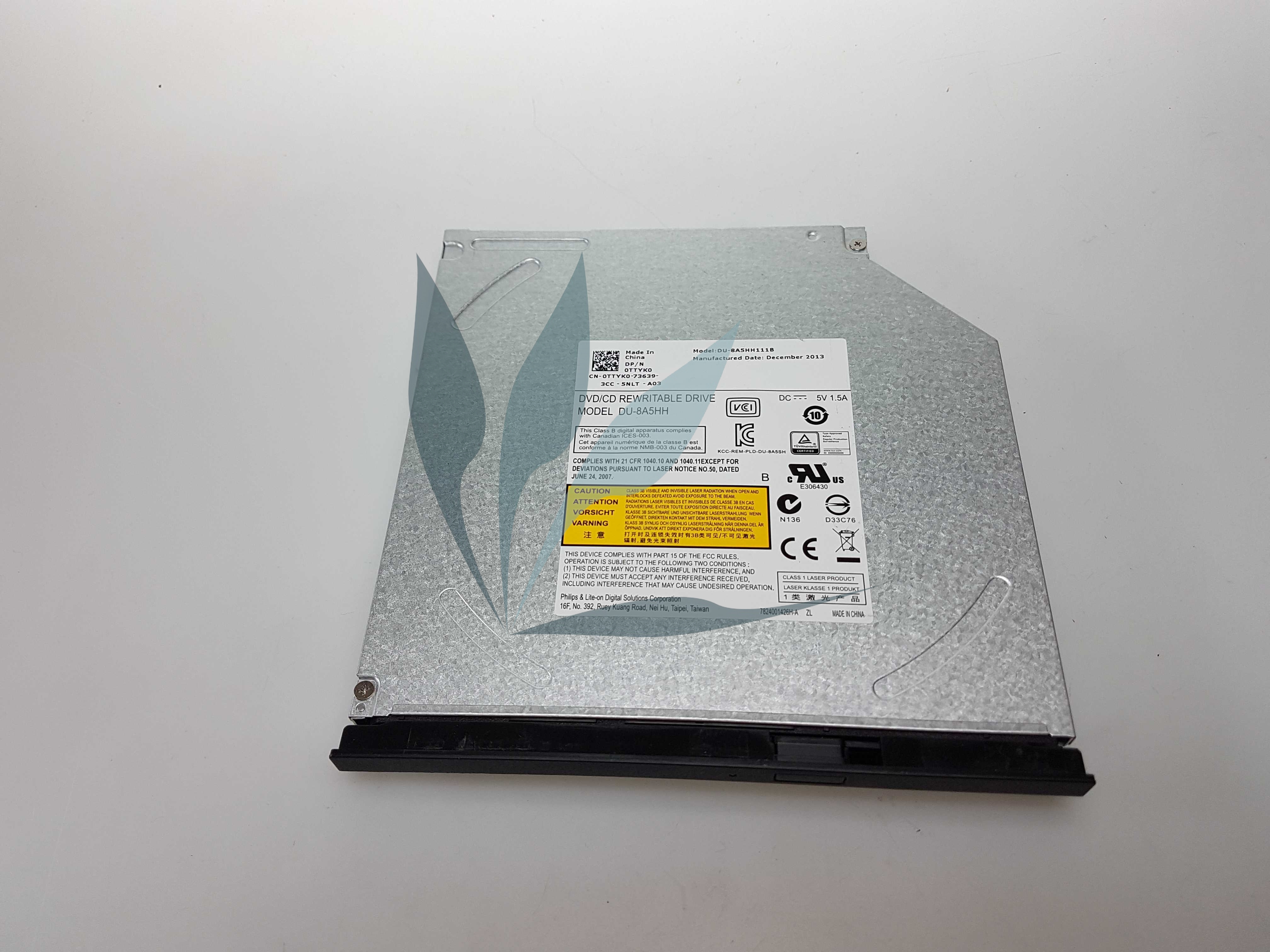 Lecteur graveur DVD +RW / CDRW Burner Drive avec bezel noir et fixation pour DELL Latitude E5540