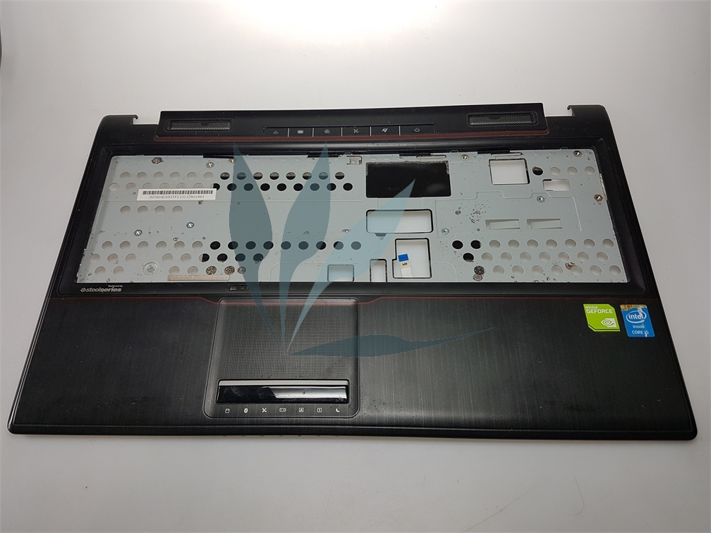 Repose-poignets noir avec touchpad et boutons multimédia pour MSI GP60-20D