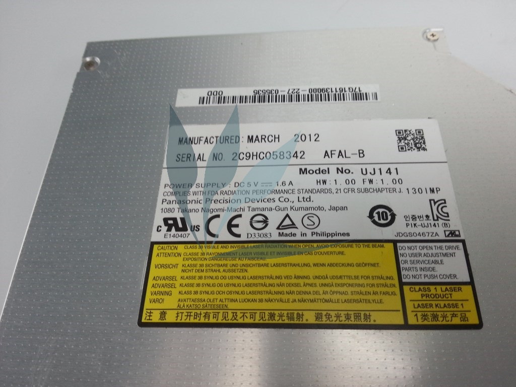 Lecteur graveur CD/DVD  pour Asus R900V